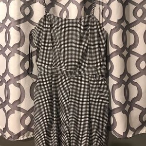 Forever 21 black and white jumpsuit